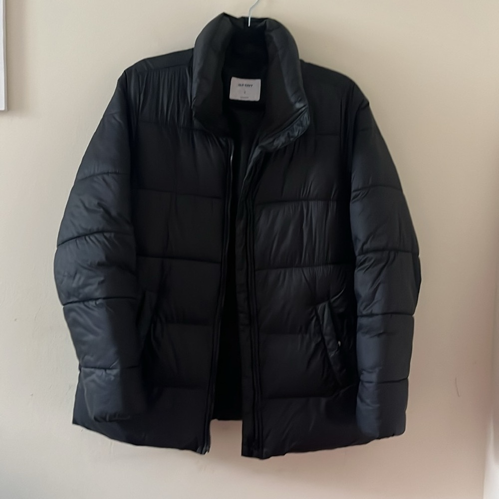 Old Navy Black Puffer Coat